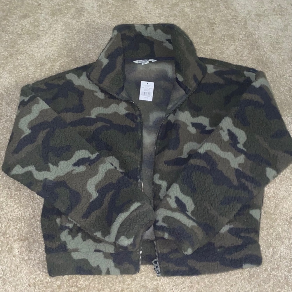 Camo American Eagle Fleece Jacket